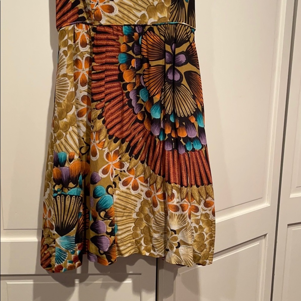 Silk Anthropologie Vibrant Dress - Picture 3 of 10
